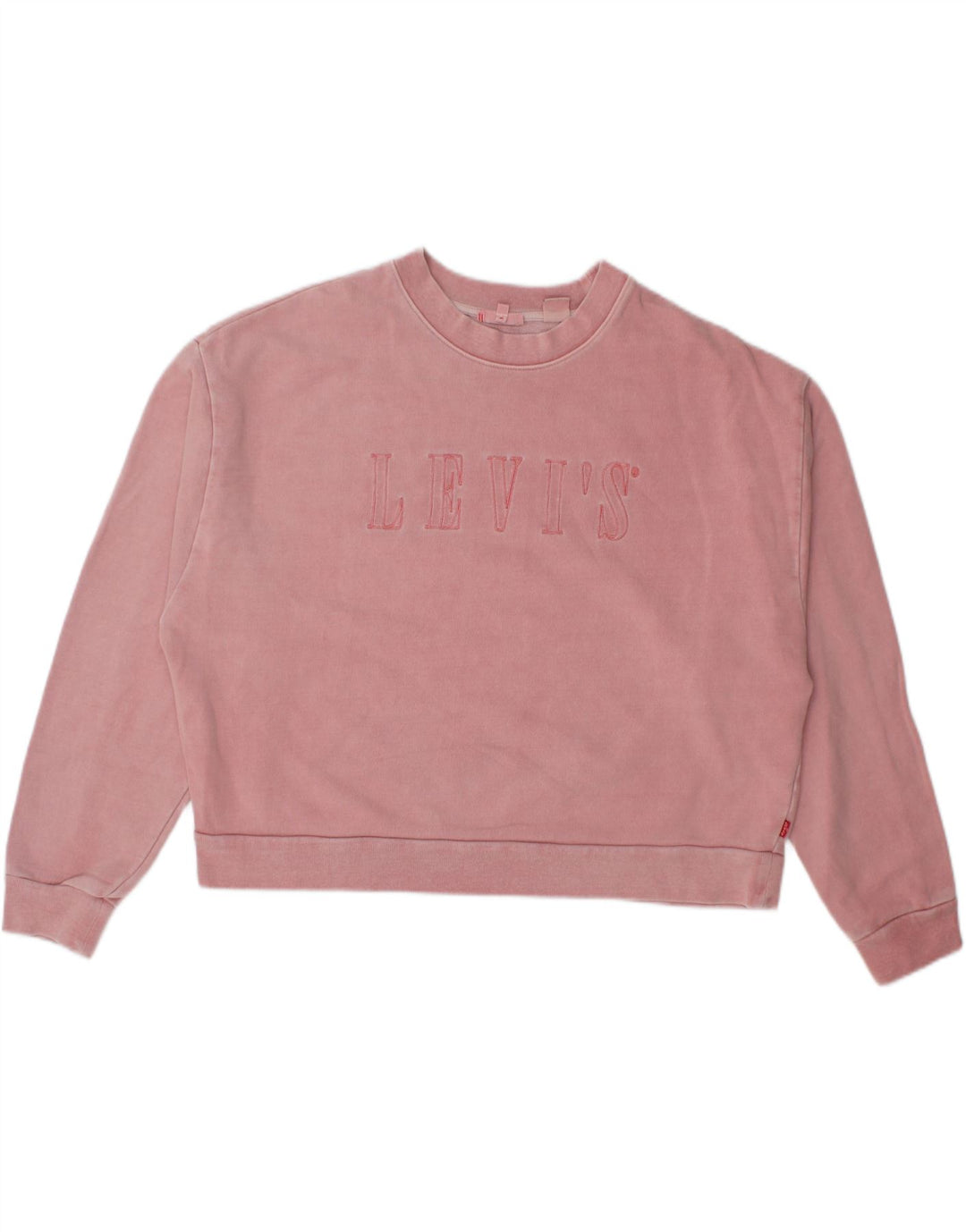 Levi's Damen-Sweatshirt mit übergroßem, bauchfreiem Grafikmuster, Gr. 14, Mittelrosa
