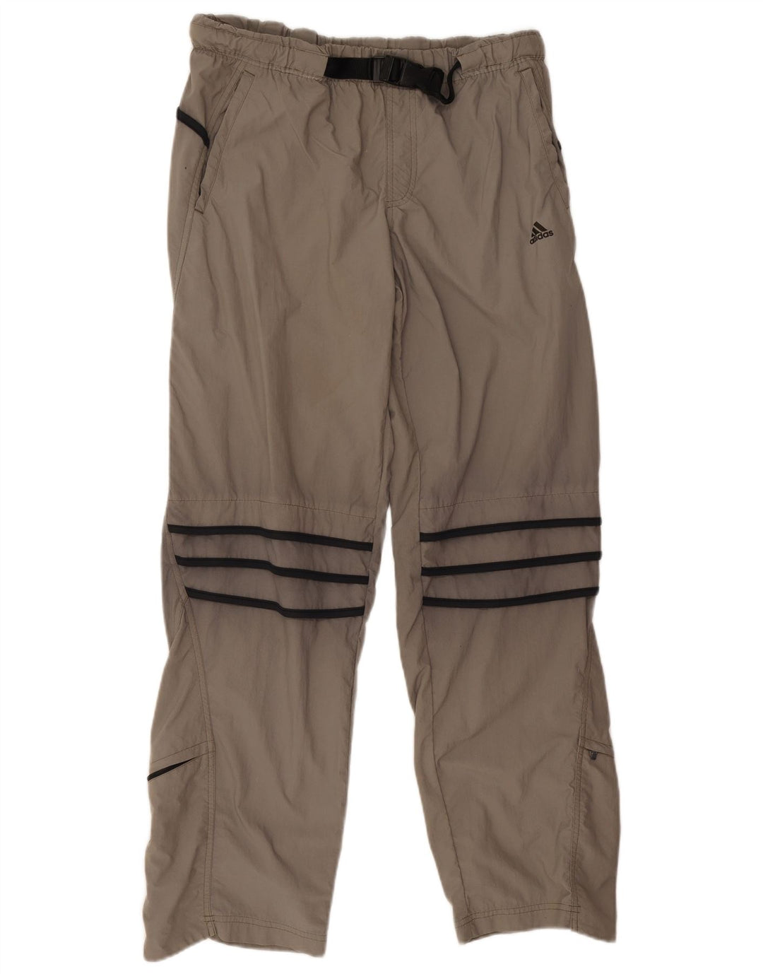 Adidas Wasserdichte Hose für Jungen, 13–14 Jahre, graues Colourblock-Polyamid