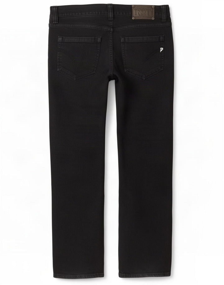 Dondup Womens Straight Jeans W34 L32 Black Cotton