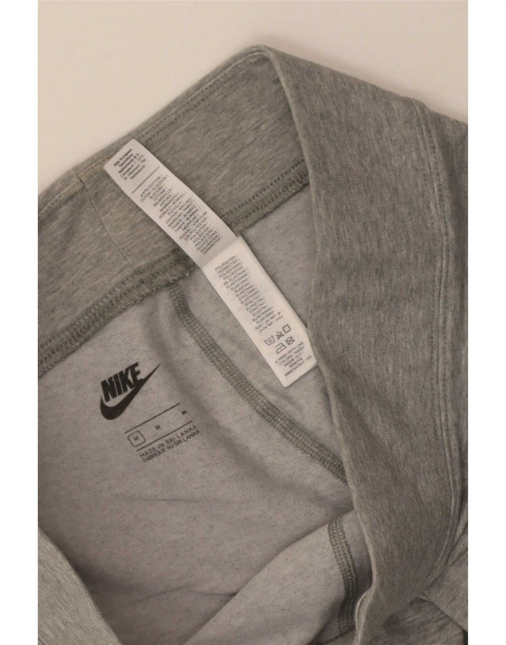 Nike Damen Sportshorts UK 12 Mittelgraue Baumwolle