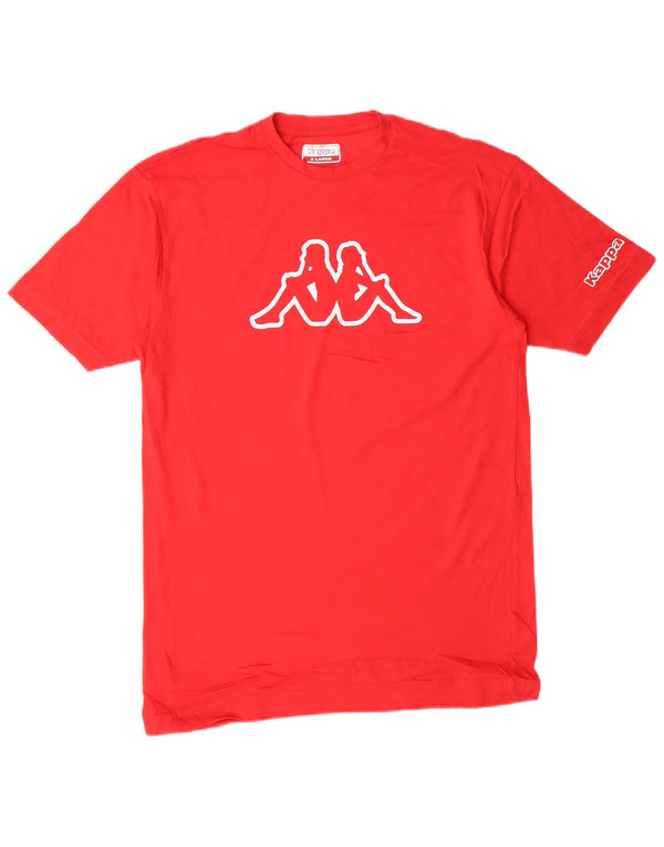 KAPPA Grafik-T-Shirt für Jungen, 15–16 Jahre, XL, rote Baumwolle