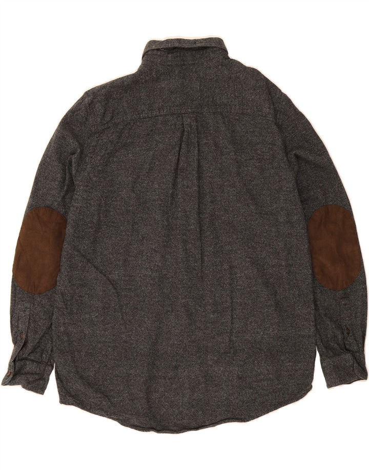 CHAPS Mens Shirt Large Grey Cotton Vintage Chaps and Second-Hand Chaps from Messina Hembry 