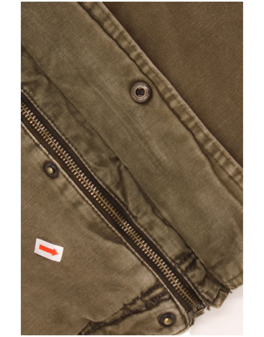 LEVI'S Herren Militär-Jeans-Sherpa-Jacke mit Kapuze, UK 42, XL, Khaki, Baumwolle