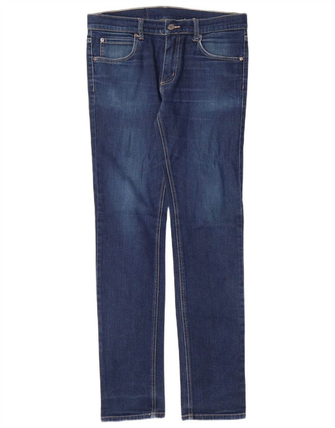 CHEAP MONDAY Damen Slim Jeans W32 L33 Blaue Baumwolle