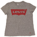 Levi's Womens Graphic T-Shirt Top UK 10 Small Grau meliert
