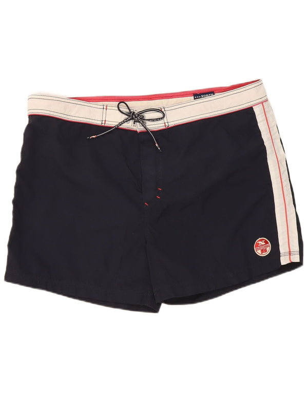 North Sails Herren-Badeshorts XL, Marineblau, Colourblock-Polyamid
