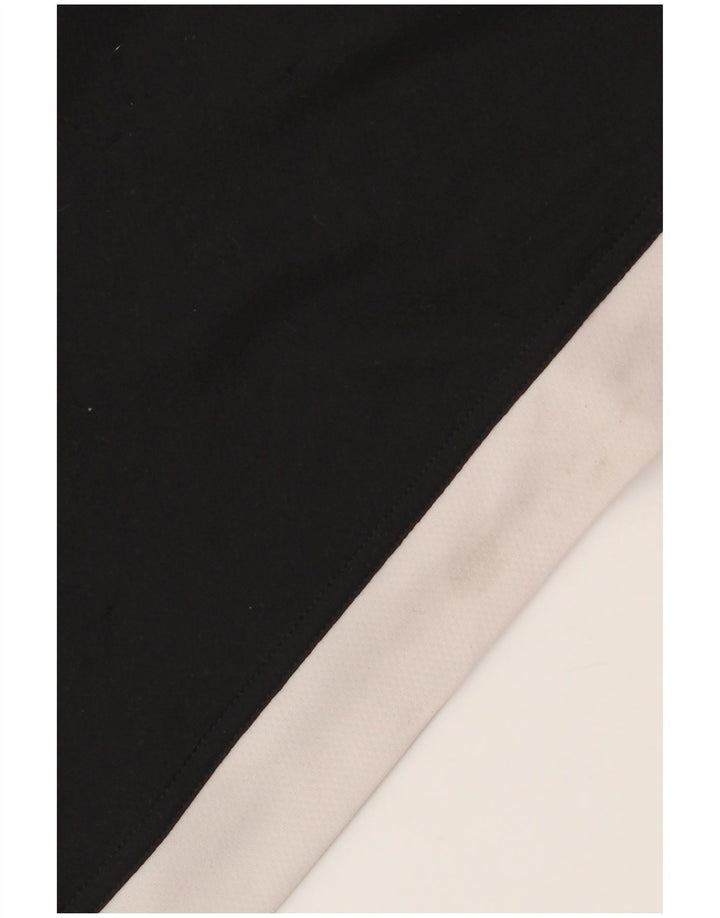 ADIDAS Climalite T-Shirt für Jungen, 13–14 Jahre, schwarzes Colourblock-Polyester