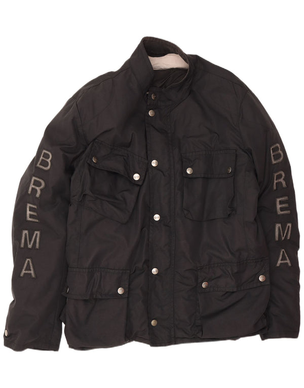 Brema Herren Graphic Utility Jacke IT 56 3XL Schwarz Polyamid