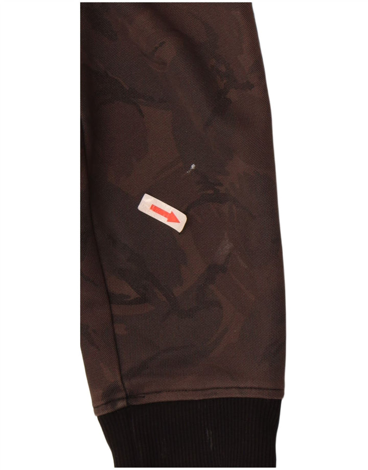 Fred Perry Herren-Trainingsanzug, Oberteil, Jacke, klein, braun, Camouflage-Polyester