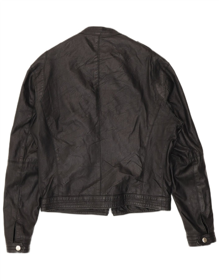 Imperial Damen Militärlederjacke IT 48 XL Schwarz
