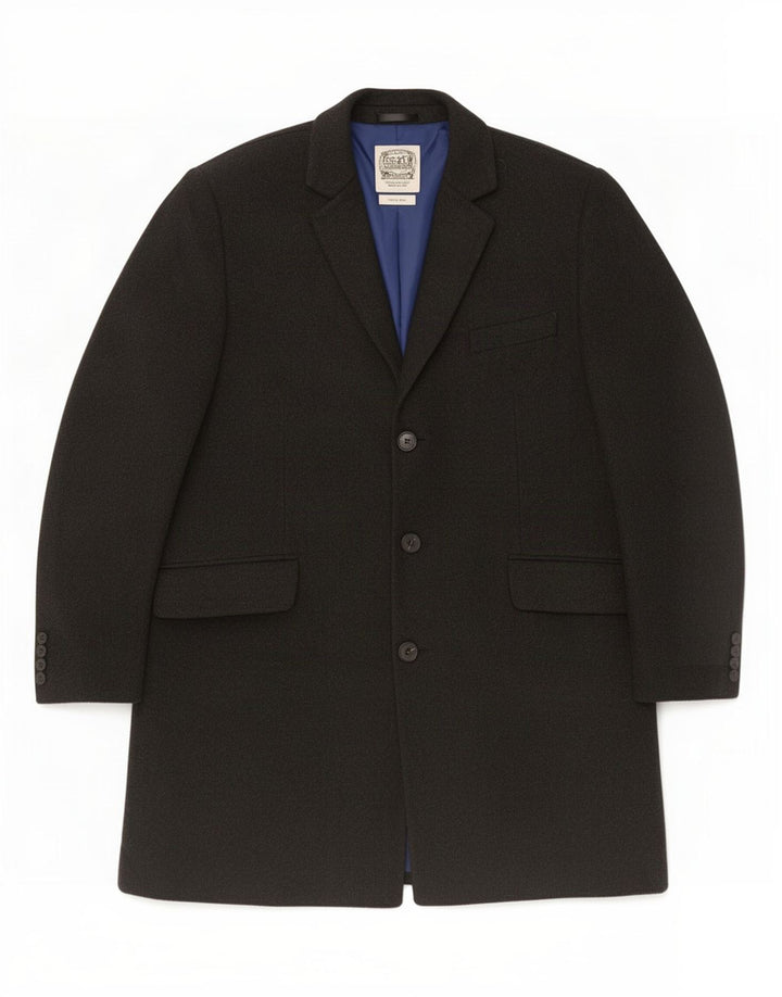 Marks & Spencer Herrenmantel UK 44 2XL Schwarz Polyester
