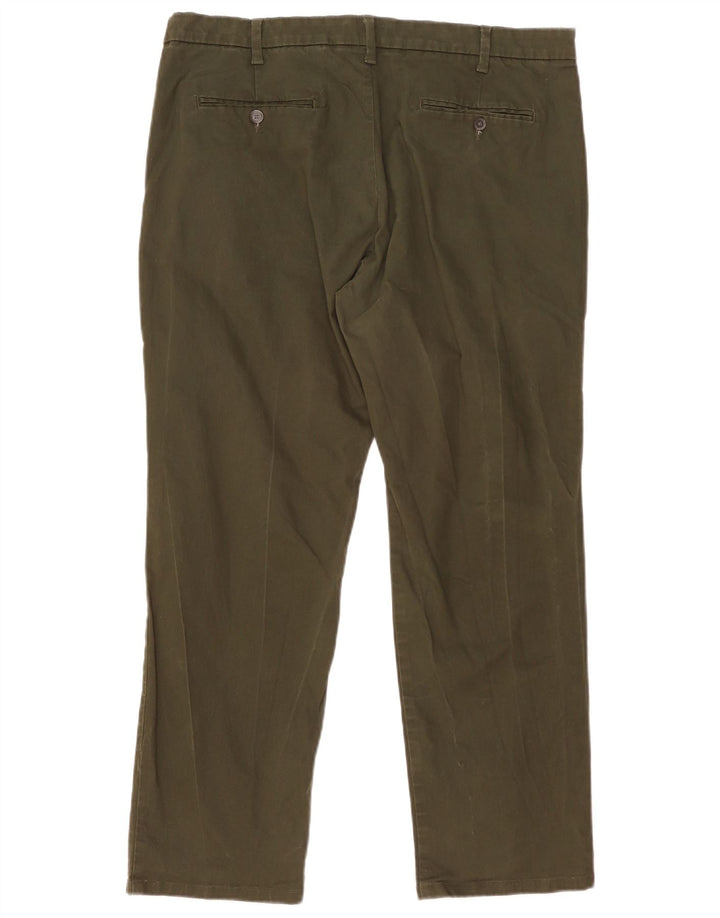 Marks & Spencer Herren-Chinohose mit gerader Passform und normaler Passform, W38 L29, Khaki