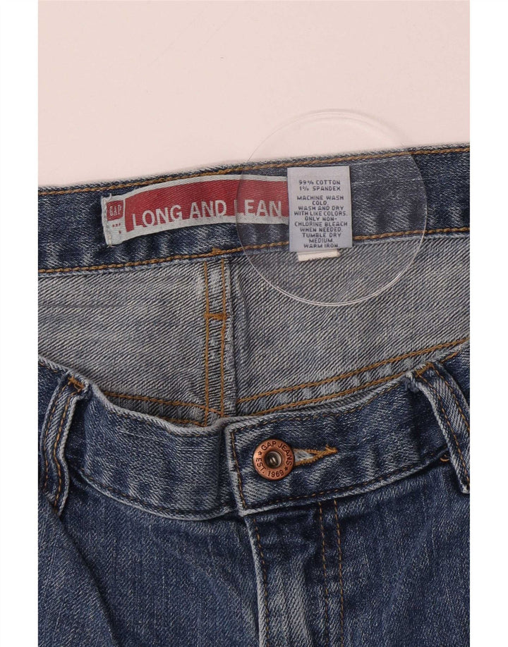 Gap Damen Long and Lean Bootcut Jeans US 8 Medium W30 L29 Blaue Baumwolle