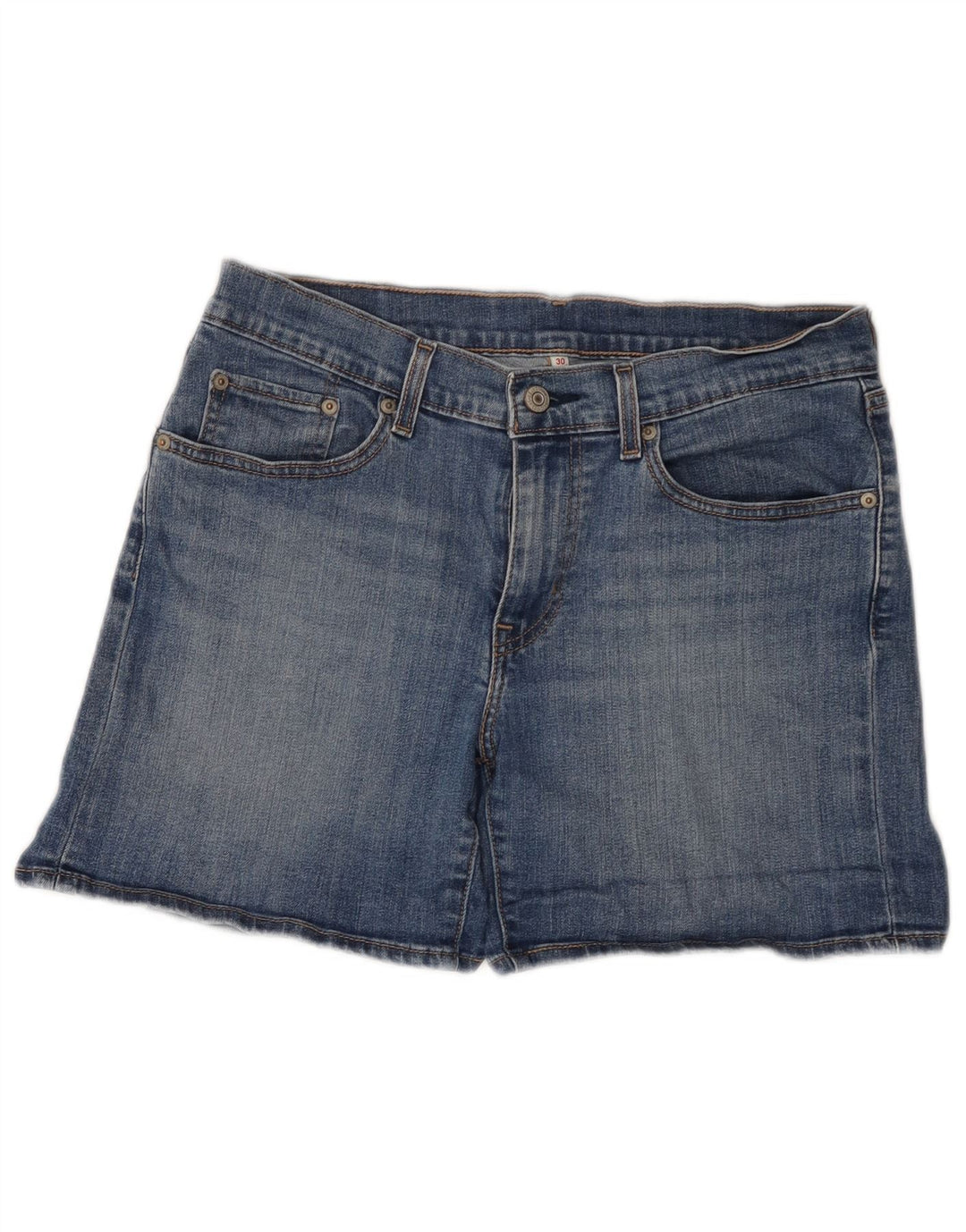 Levi's Damen Jeansshorts W30 mittelblaue Baumwolle