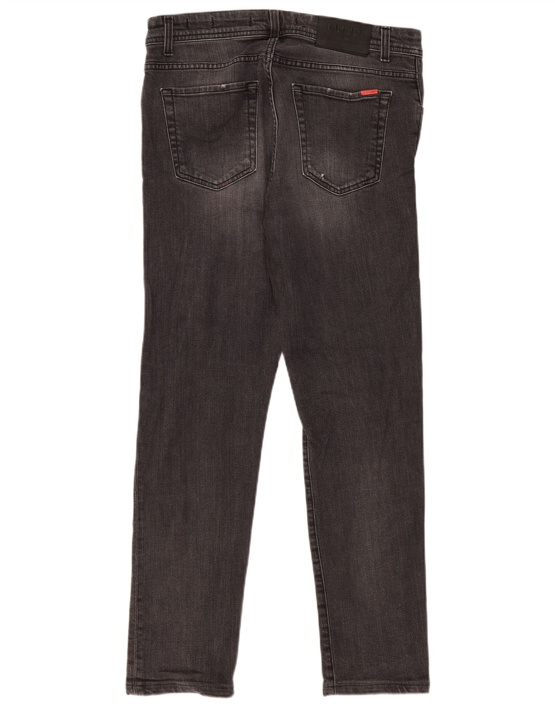 Liu Jo Herren Regular Slim Jeans W35 L30 Graue Baumwolle