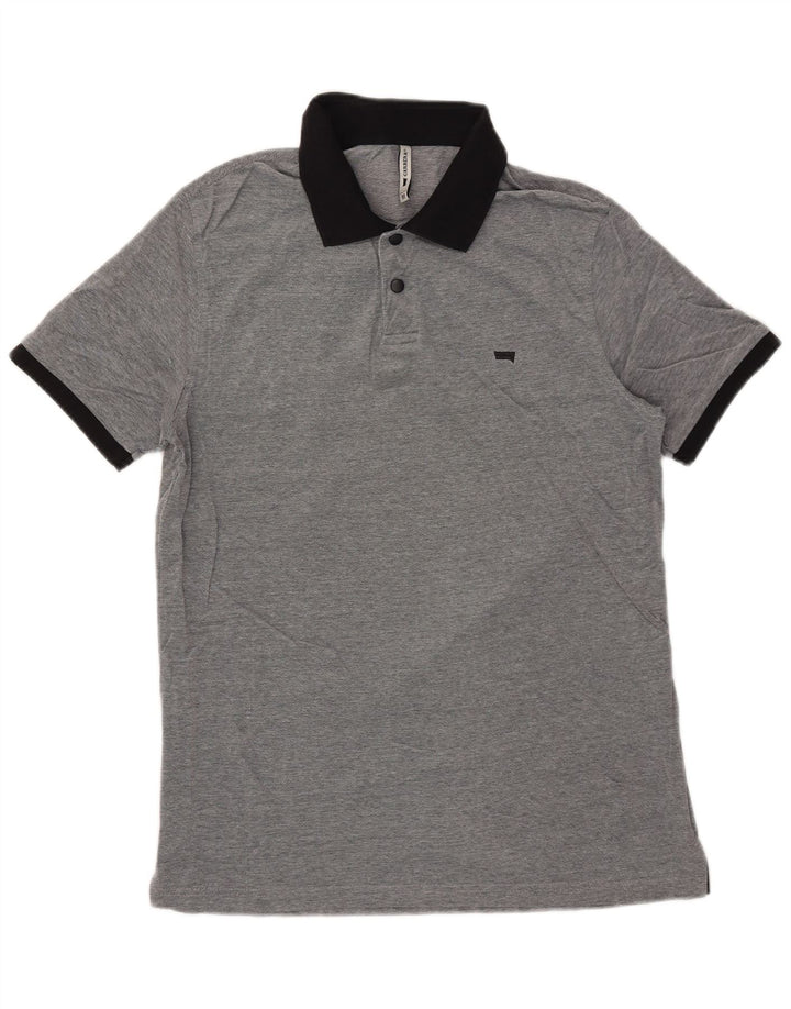 CARRERA Herren Rugby-Poloshirt aus mittelgrauer Baumwolle