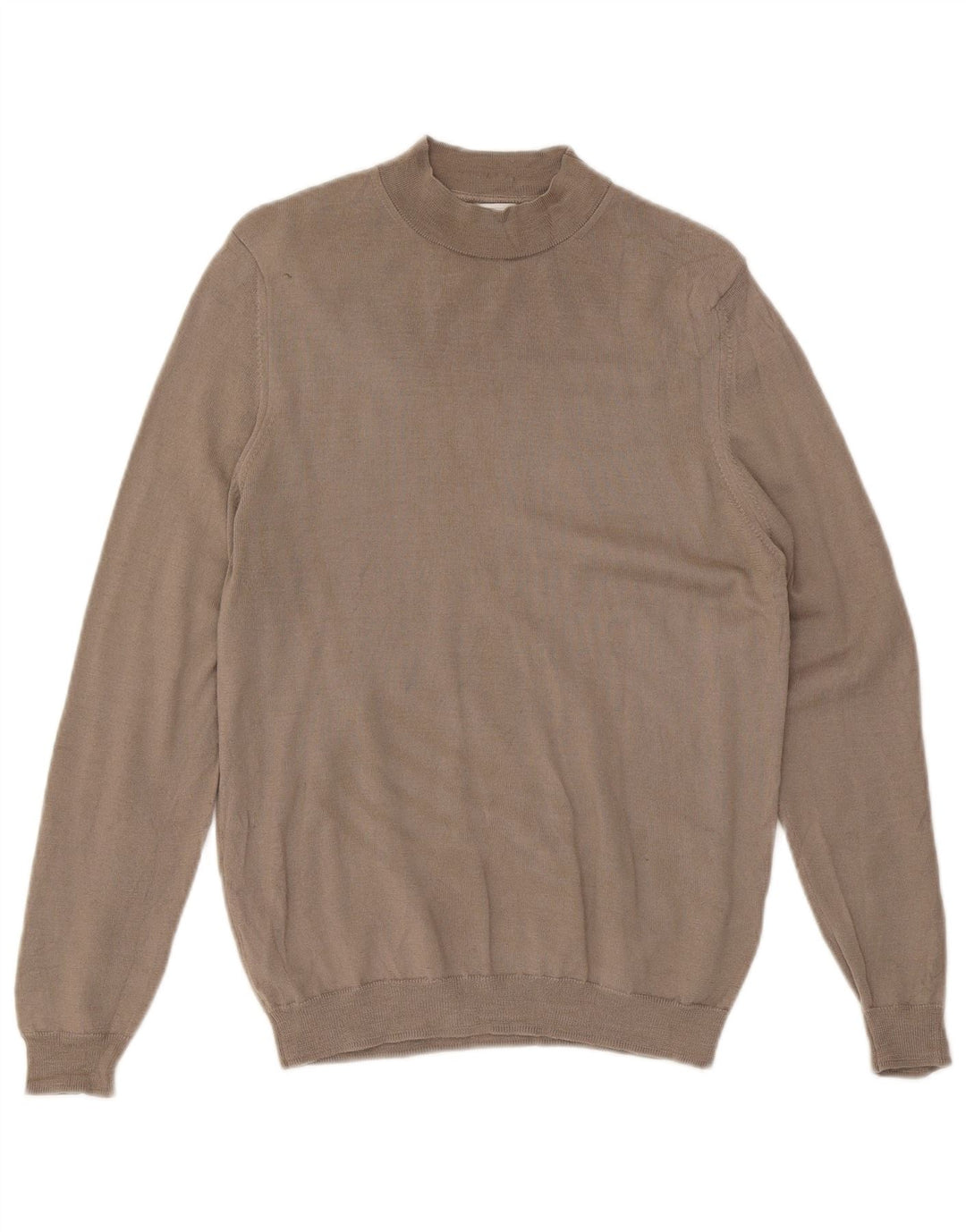 Zara Damen Pullover mit Rundhalsausschnitt, UK 14, Mittelbraun