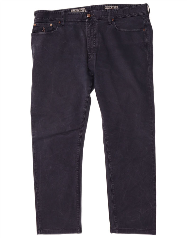 Marlboro Classics Herren Regular Tapered Jeans W38 L30 Marineblaue Baumwolle