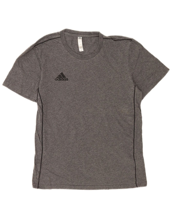 Adidas Herren T-Shirt Top Small Grau Baumwolle