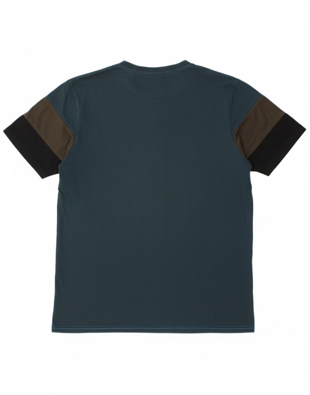 ELLESSE Mens Graphic T-Shirt Top Medium Green Colourblock