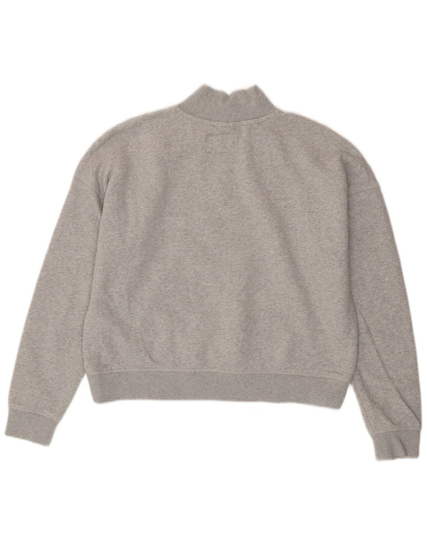 Jack Wills Damen-Sweatshirt in Übergröße mit Grafik, UK 12, Mittelgrau