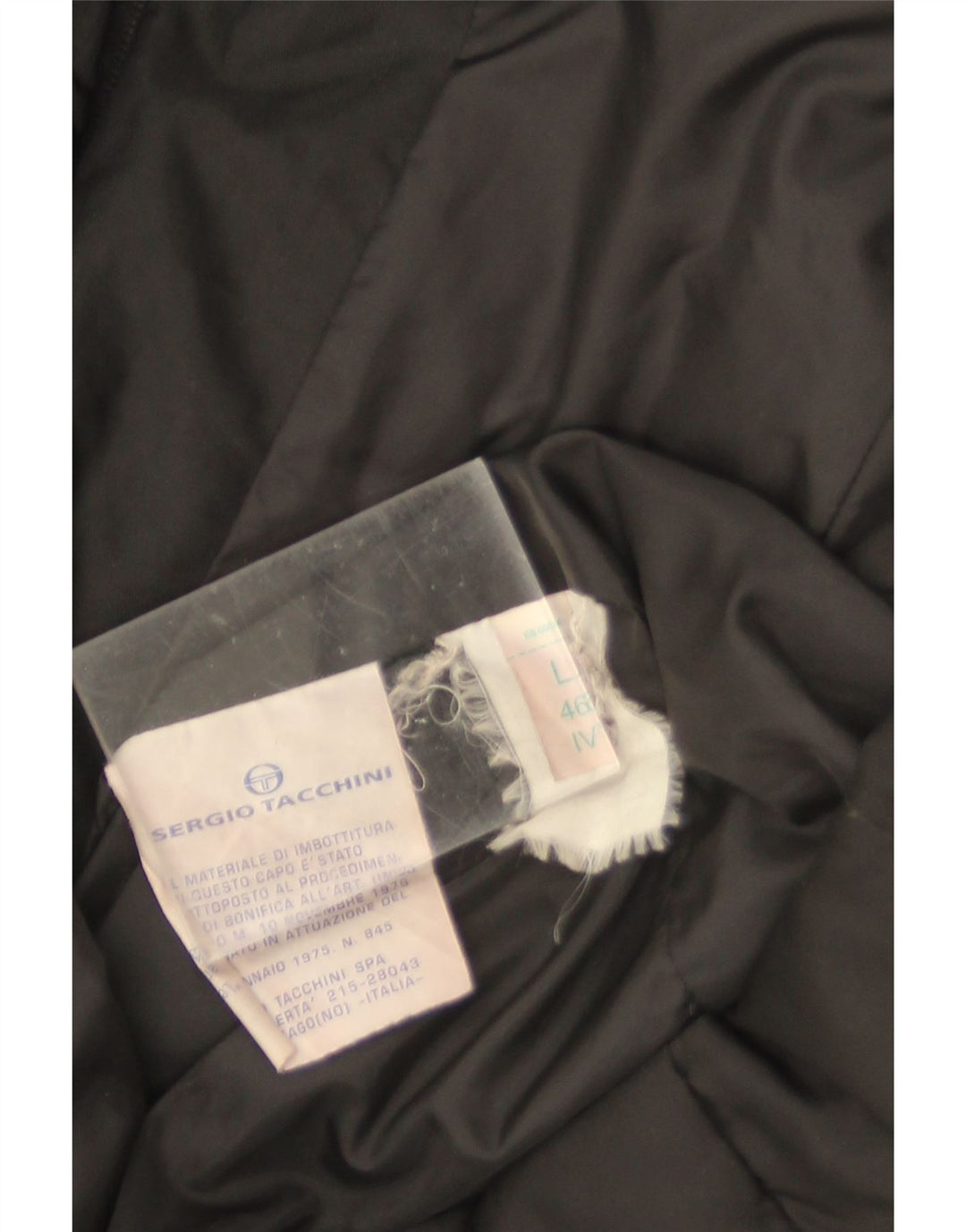 Sergio Tacchini Damen Wattierte Jacke mit Kapuze IT 46 Large Schwarz