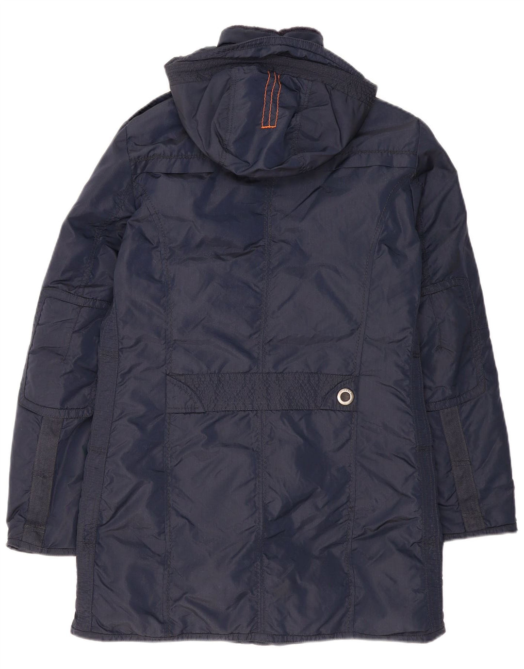 Dekker Herren-Mantel mit Kapuze, gepolstert, UK 36, Größe S, Marineblau, Polyamid