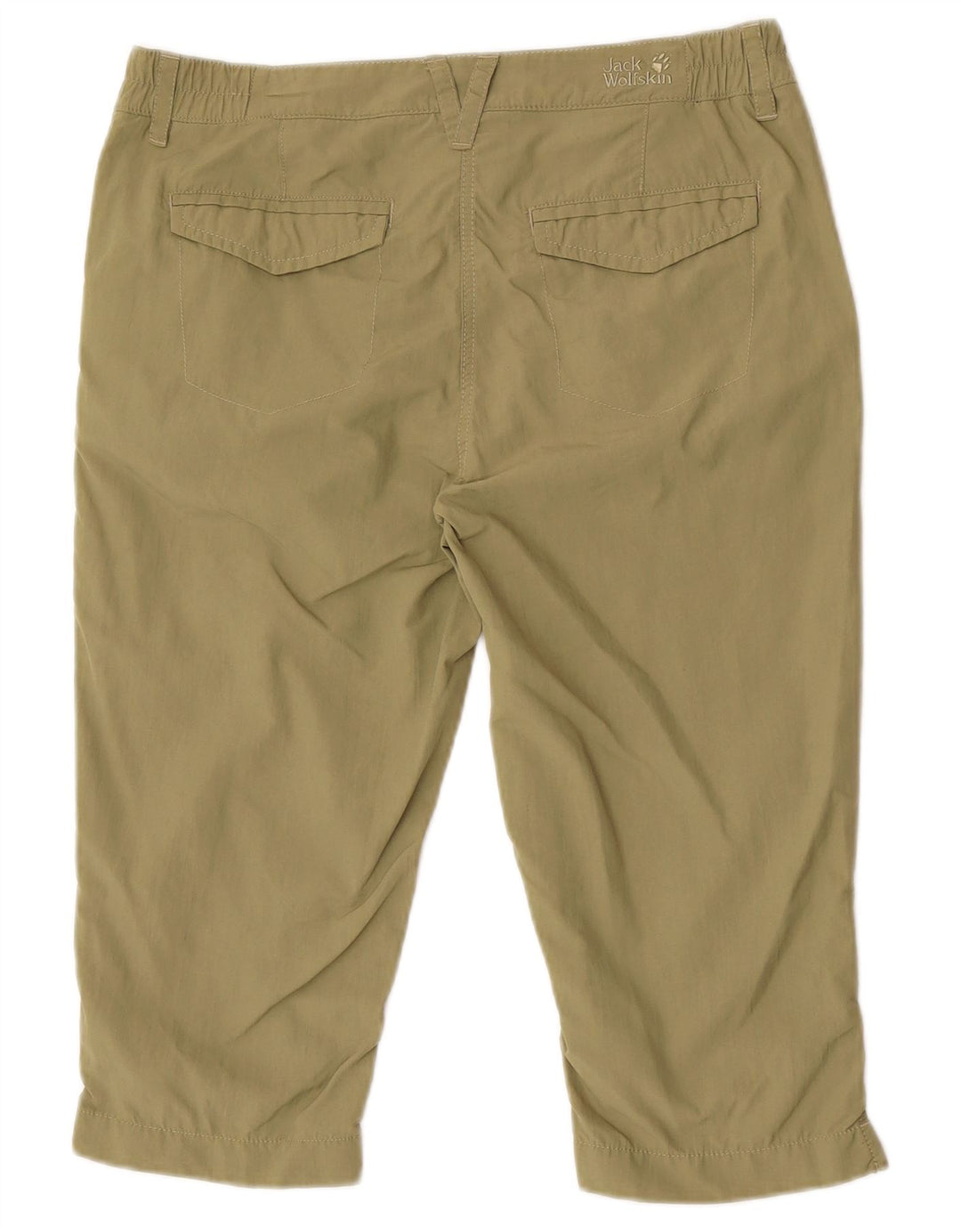 Jack Wolfskin Damen Bermudashorts UK 10 Small W32 Khaki Polyamid