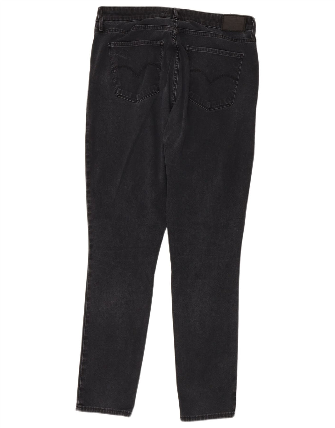 LEVI'S Damen 721 High Rise Skinny Jeans W33 L30 Graue Baumwolle