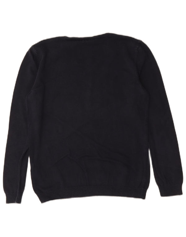 U.S. Polo Assn. Mädchen-Pullover mit V-Ausschnitt, 11–12 Jahre, mittleres Marineblau