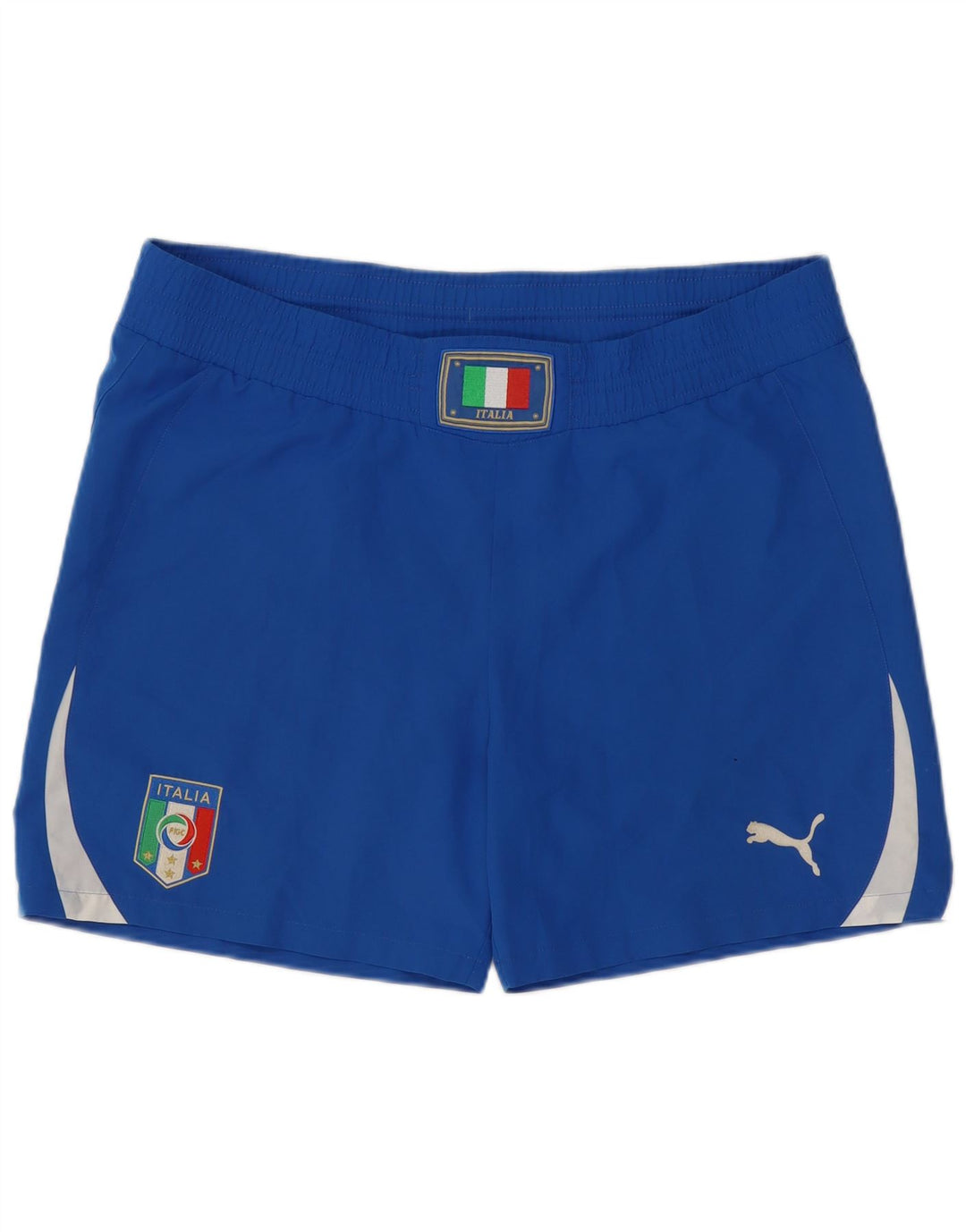 Puma Herren Italia Graphic Sport Shorts Large Blau Polyester