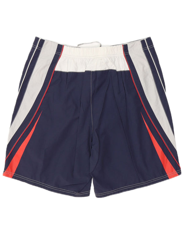 Fila Herren-Badeshorts mit Grafik, 2XL, Marineblau, Farbblock-Polyester