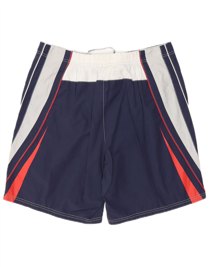 Fila Herren-Badeshorts mit Grafik, 2XL, Marineblau, Farbblock-Polyester