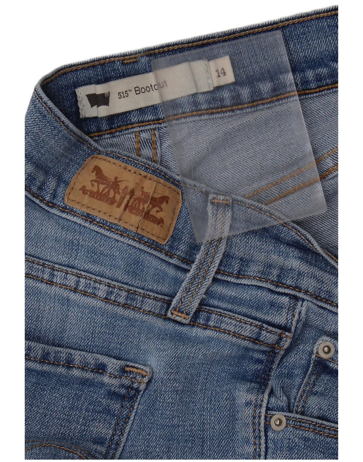 LEVI'S Damen 515 Bootcut Jeans US 14 XL W34 L31 Blau