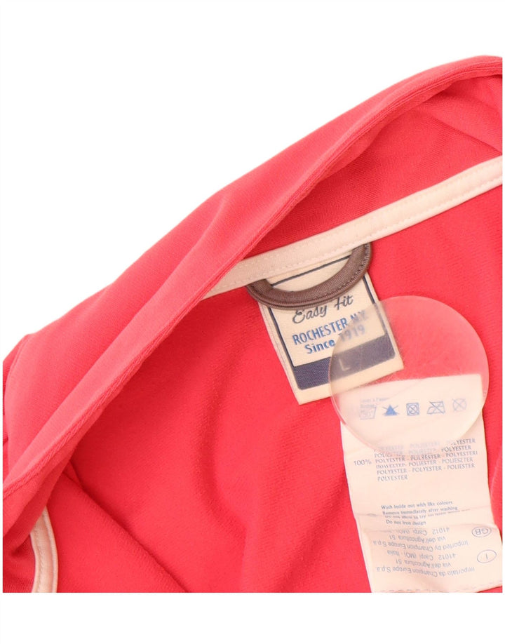 CHAMPION Womens NY Rochester Trainingsanzug Top Jacke UK 16 Large Pink