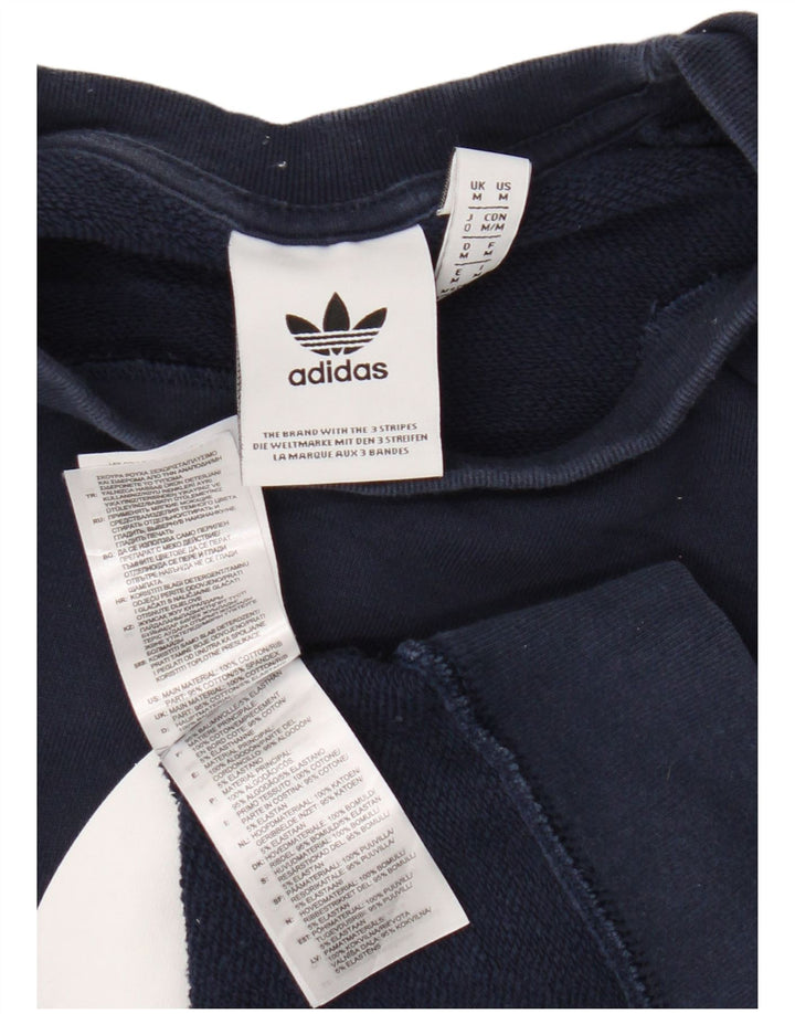 Adidas Herren Grafik-Sweatshirt-Pullover, mittelmarineblaue Baumwolle