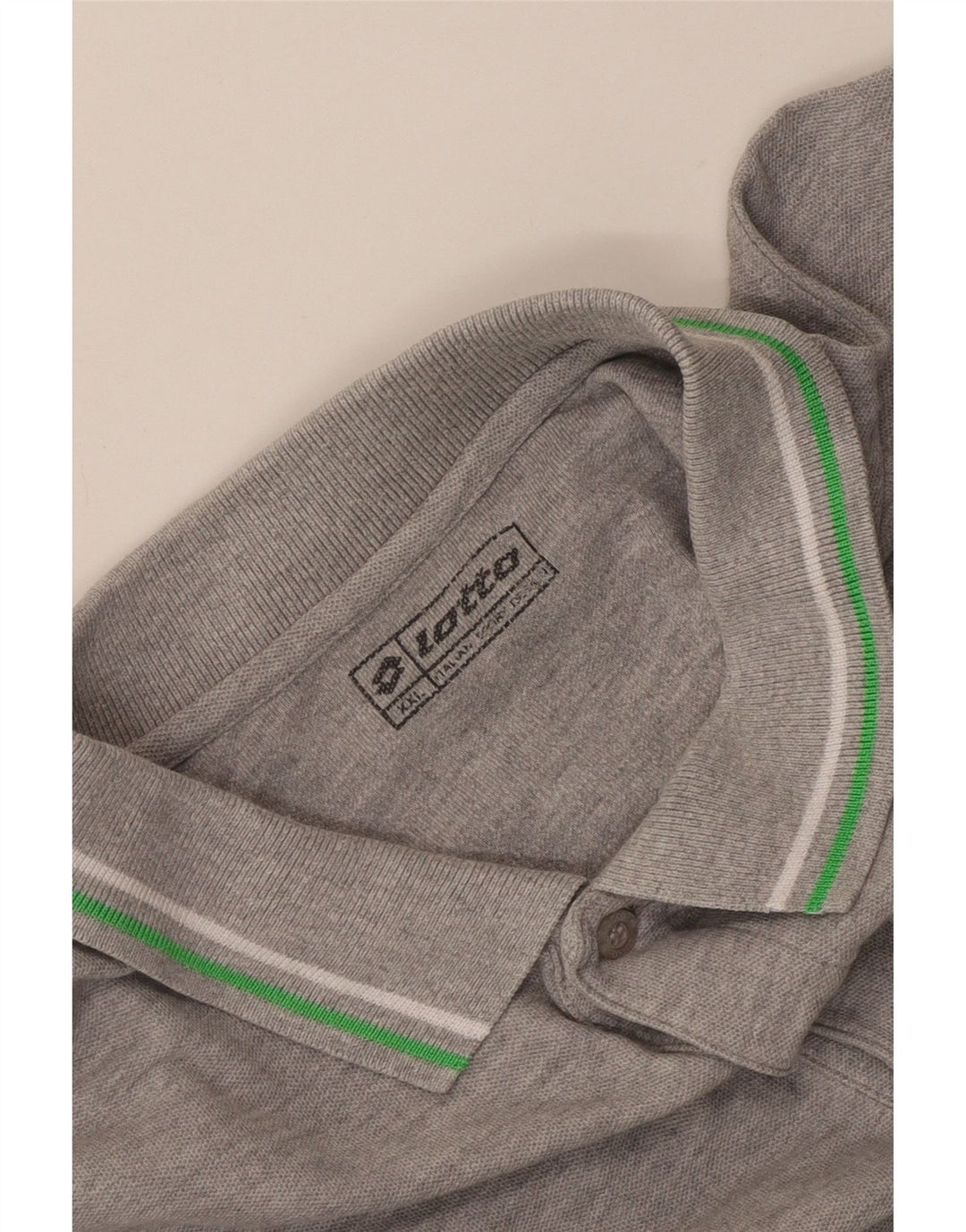Lotto Herren Poloshirt 2XL Grau Baumwolle