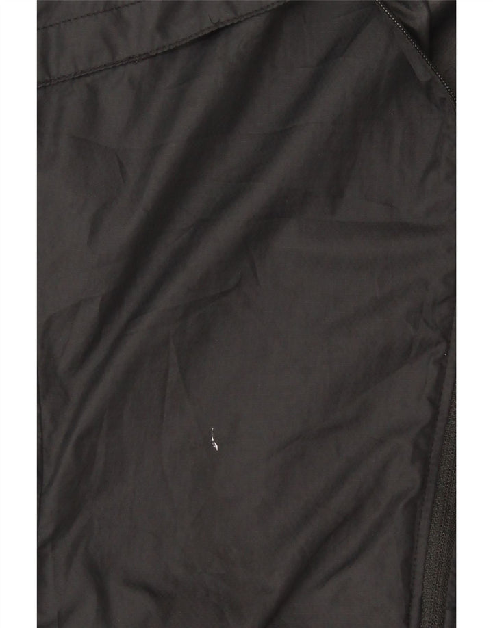 Nike Damen Kapuzen-Regenjacke UK 14 Medium Schwarz Polyester Sport
