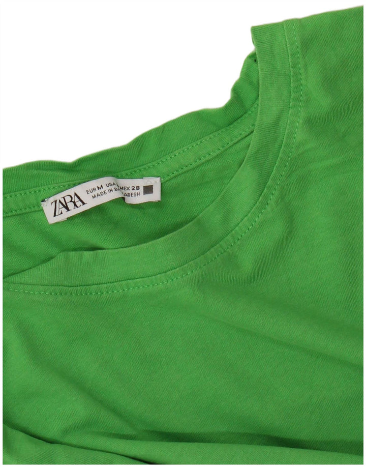 Zara Damen Weste Top UK 12 Mittelgrün