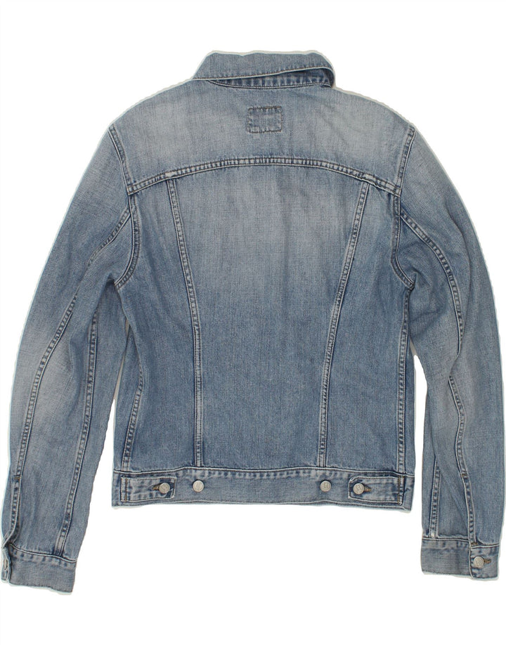 GAS Womens Denim Jacket UK 14 Medium Blue Vintage Gas and Second-Hand Gas from Messina Hembry 