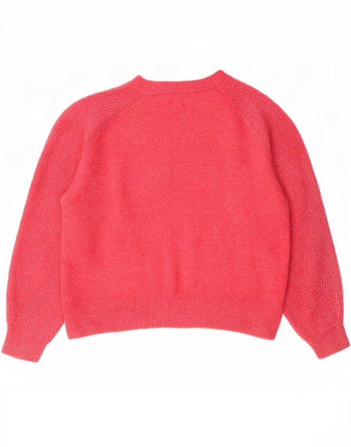 Marks & Spencer Damen-Pullover mit Rundhalsausschnitt, Gr. 14, mittelrosa meliert