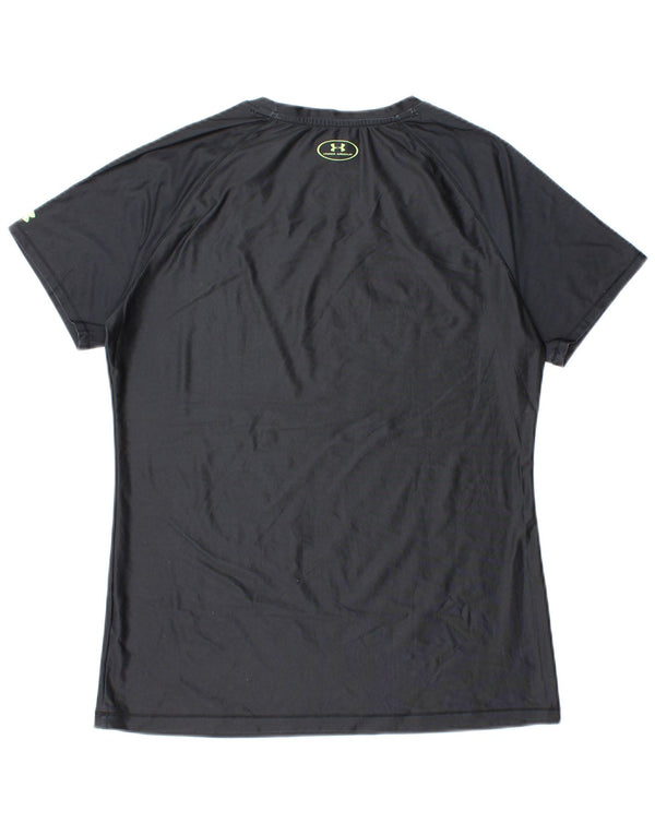 Under Armour Mens Heat Gear Graphic T-Shirt Top Medium Black