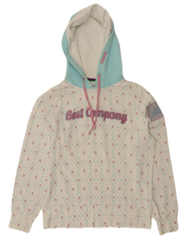 Best Company Damen By Olmes Carretti Kapuzenpullover UK 10 Small Weiß