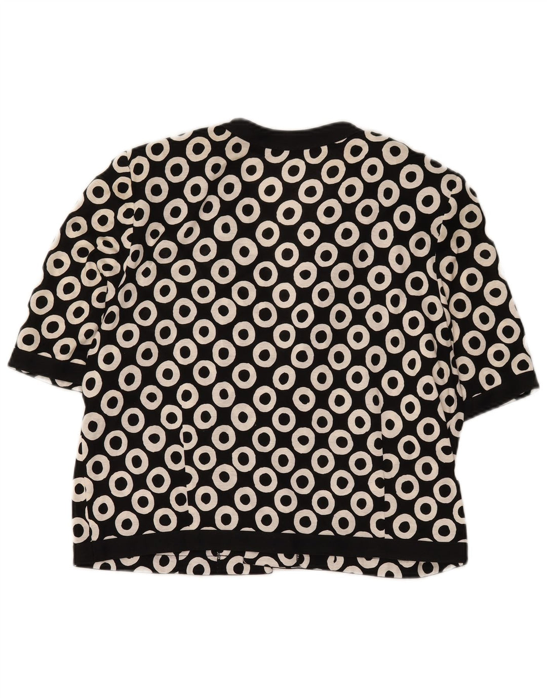 Vintage Damen 2-teiliges Set UK 16 Large Schwarz Geometrisch