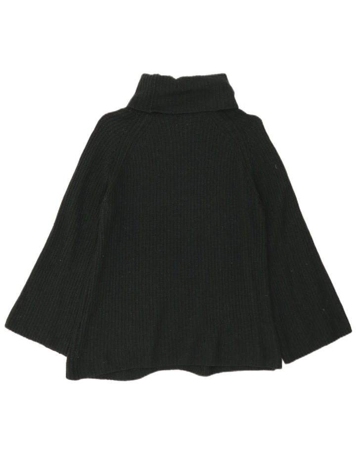 Massimo Dutti Damen-Pullover mit Rollkragen, Gr. 10, Größe S, grüne Wolle