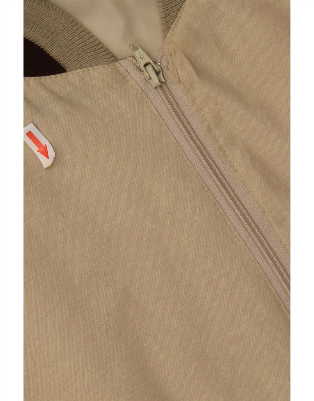 Vintage Herren Bomberjacke UK 42 XL Beige Colourblock Polyester