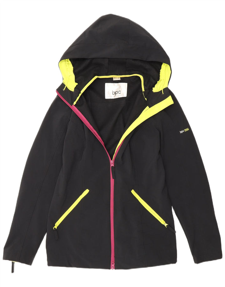 Bonprix Collection Damen-Trainingsanzug mit Kapuze, Jacke, Gr. 12, mittelschwarz