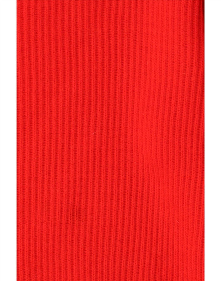 Vintage Herren Pullover mit Rundhalsausschnitt IT 52 Große rote Wolle