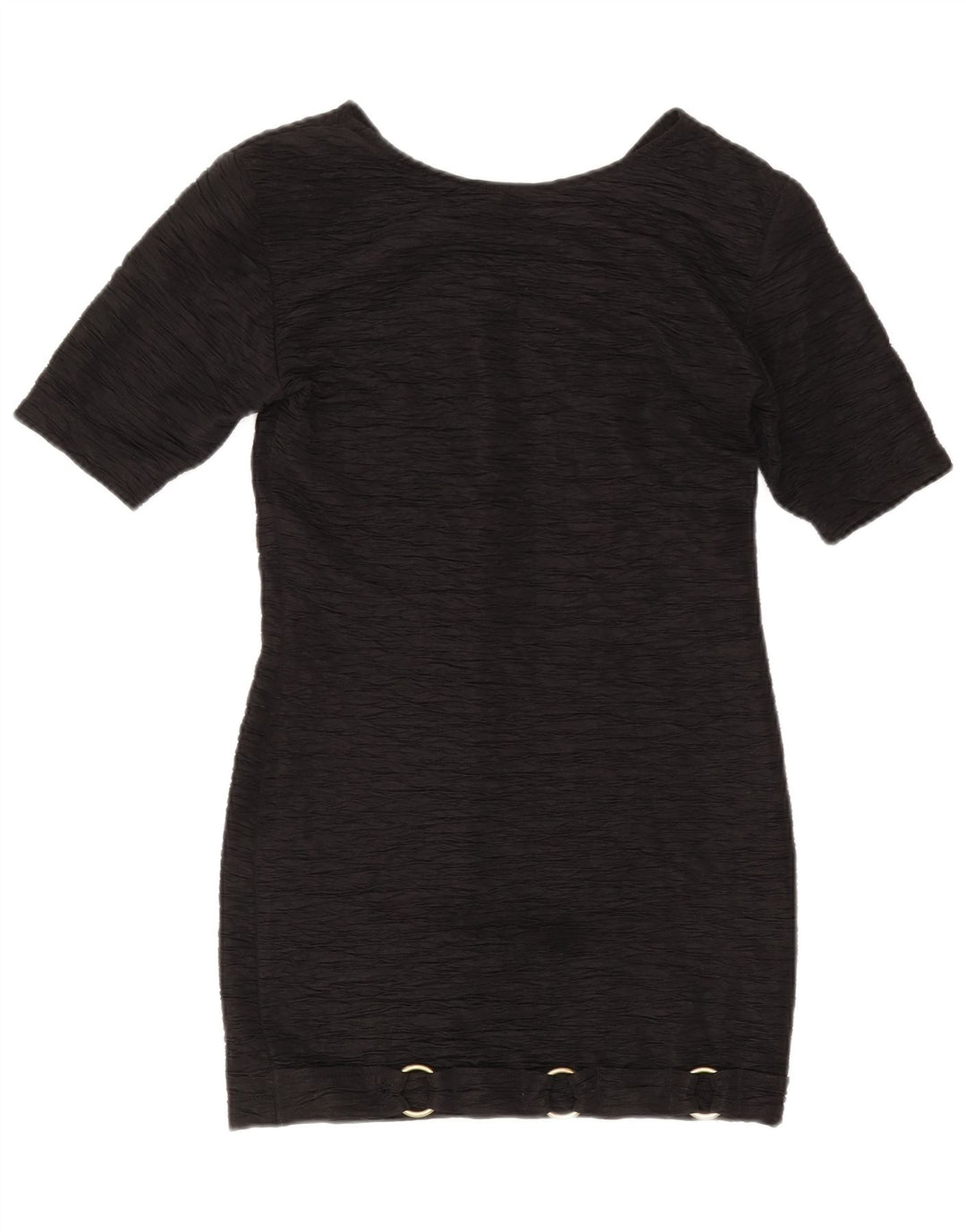 Vintage Damen Etuikleid US 2 XS Schwarz Polyester