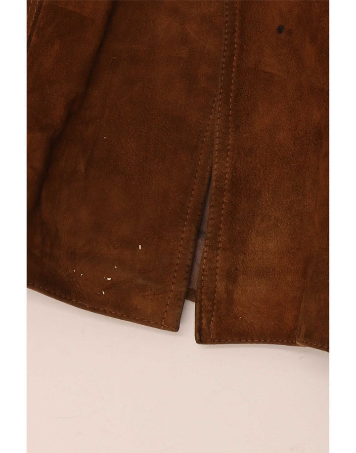 Vintage Herren Wildlederjacke UK 38 Medium Beige